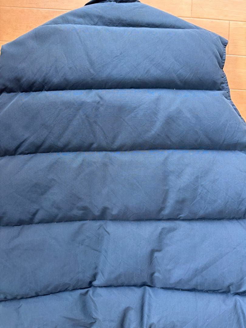超希少Woolrichウールリッチダウンベスト　ネイビー 鳥の刺繍付き