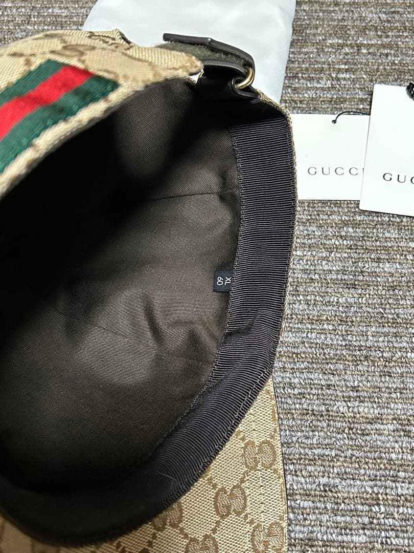 GUCCI GGパターン ベースボールキャップ 60cm XL