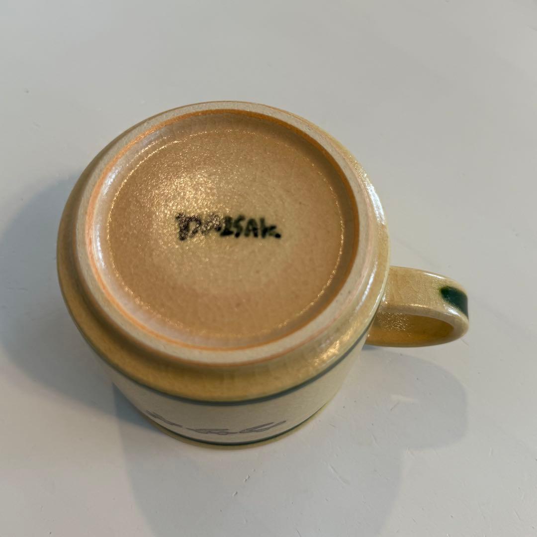 うさぎ【新品】DAISAK カップ　マグカップ　ダイサク　兎　ウサギ　緑ライン