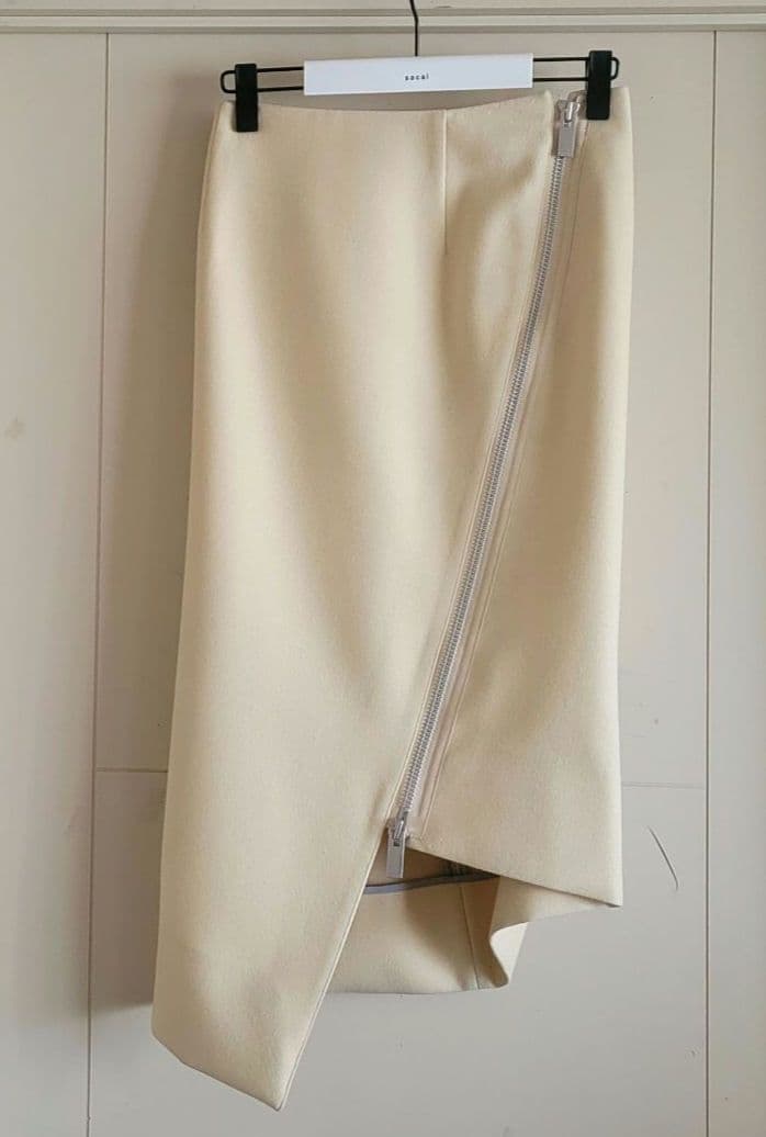 sacai 22AW WOOL MELTON SKIRT サイズ1