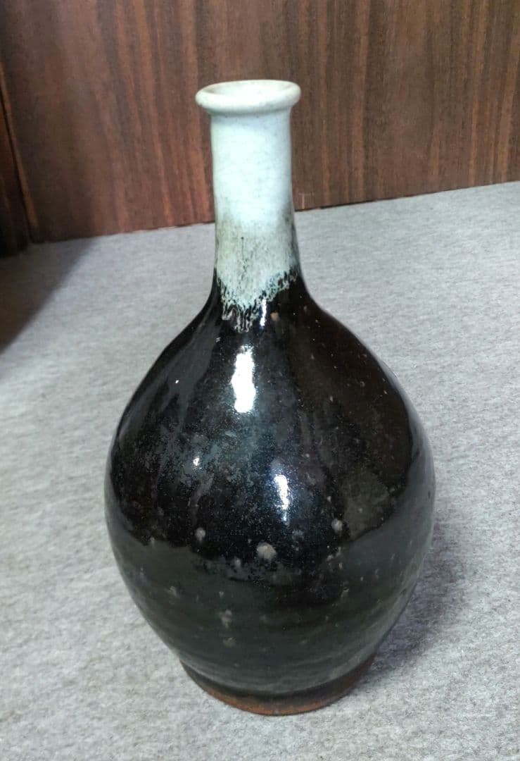 白首徳利　黒　D593