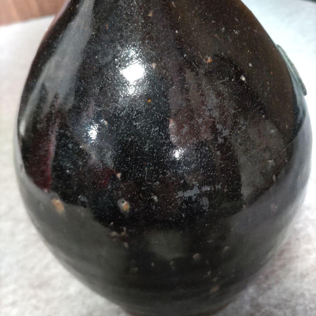 白首徳利　黒　D593