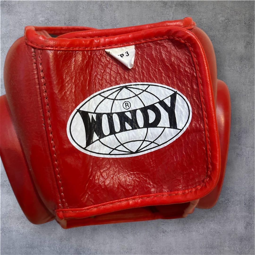WINDY ヘッドギア　レッド Lサイズ ボクシング キックボクシング 練習用