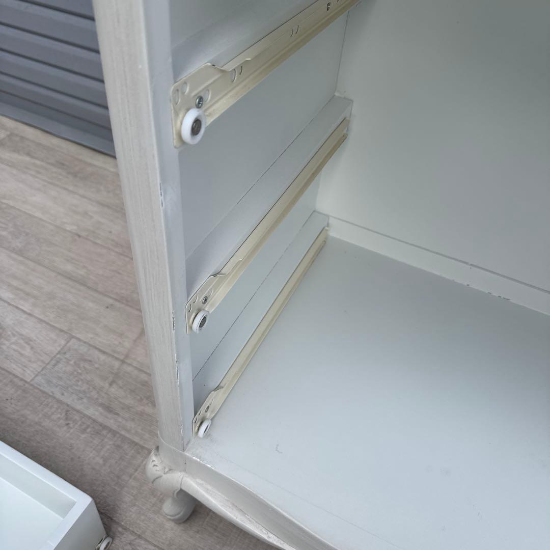 姫家具　チェスト　フレンチ　白家具　猫脚　アンティーク調　①