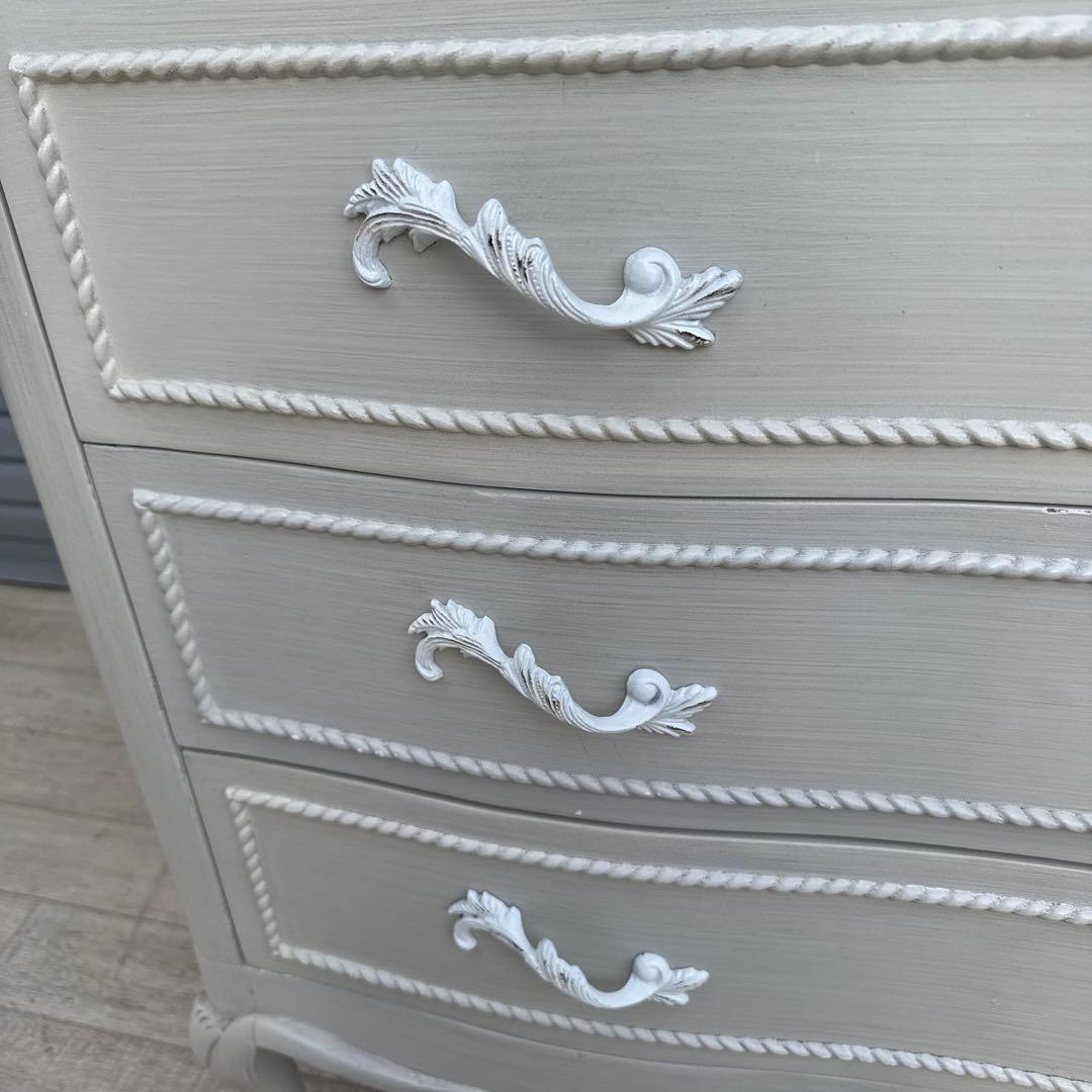 姫家具　チェスト　フレンチ　白家具　猫脚　アンティーク調　①