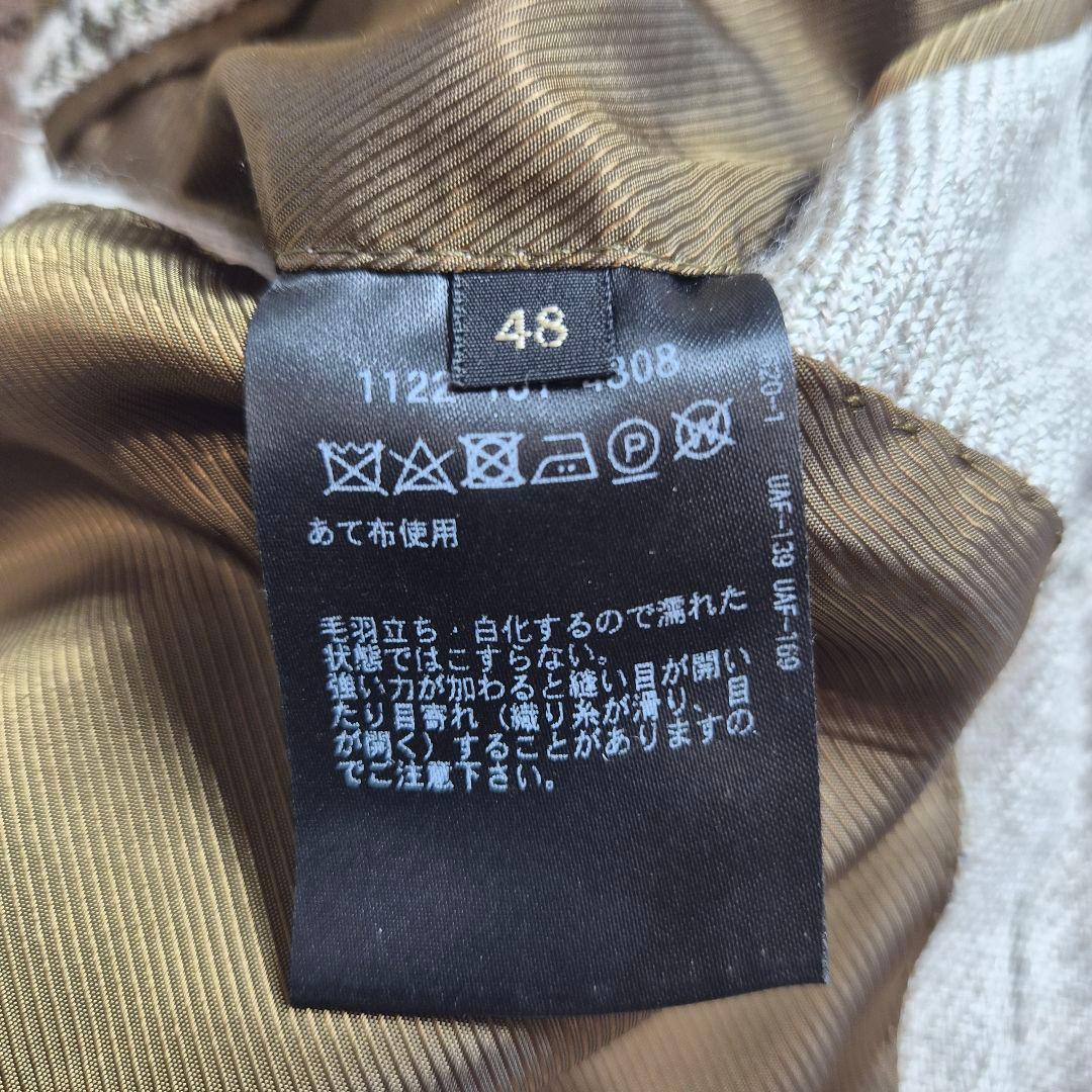 【美品】ソブリン ウール リネン テーラードジャケット ウインドペン 48