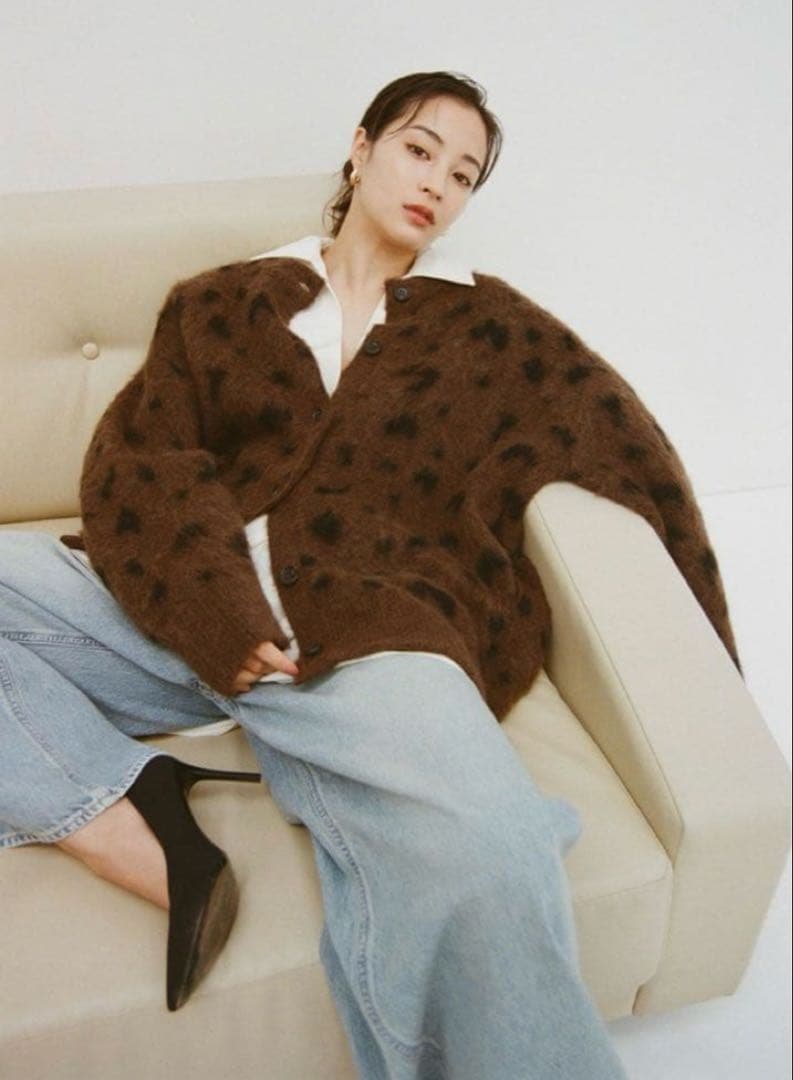 CLANE モヘアルーズニットカーディガン