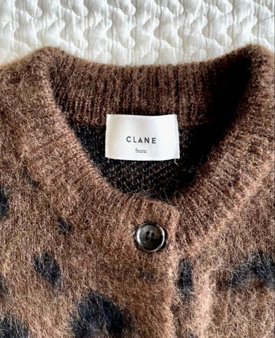CLANE モヘアルーズニットカーディガン
