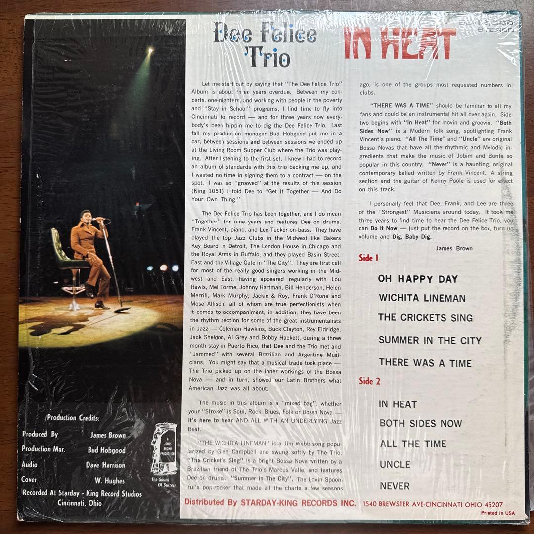 Dee Felice Trio/IN HEAT/Bethlehem/オリジナル