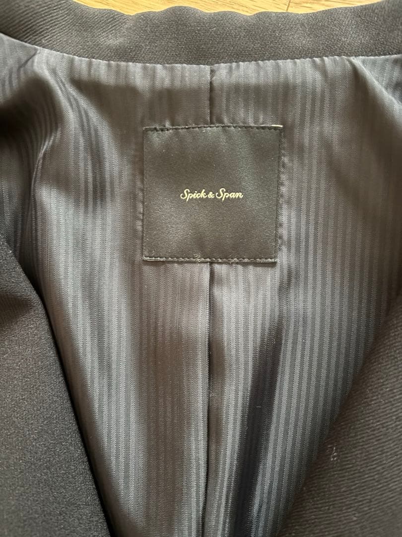 Spick and Span トリプルクロスショートジャケット　ブラック