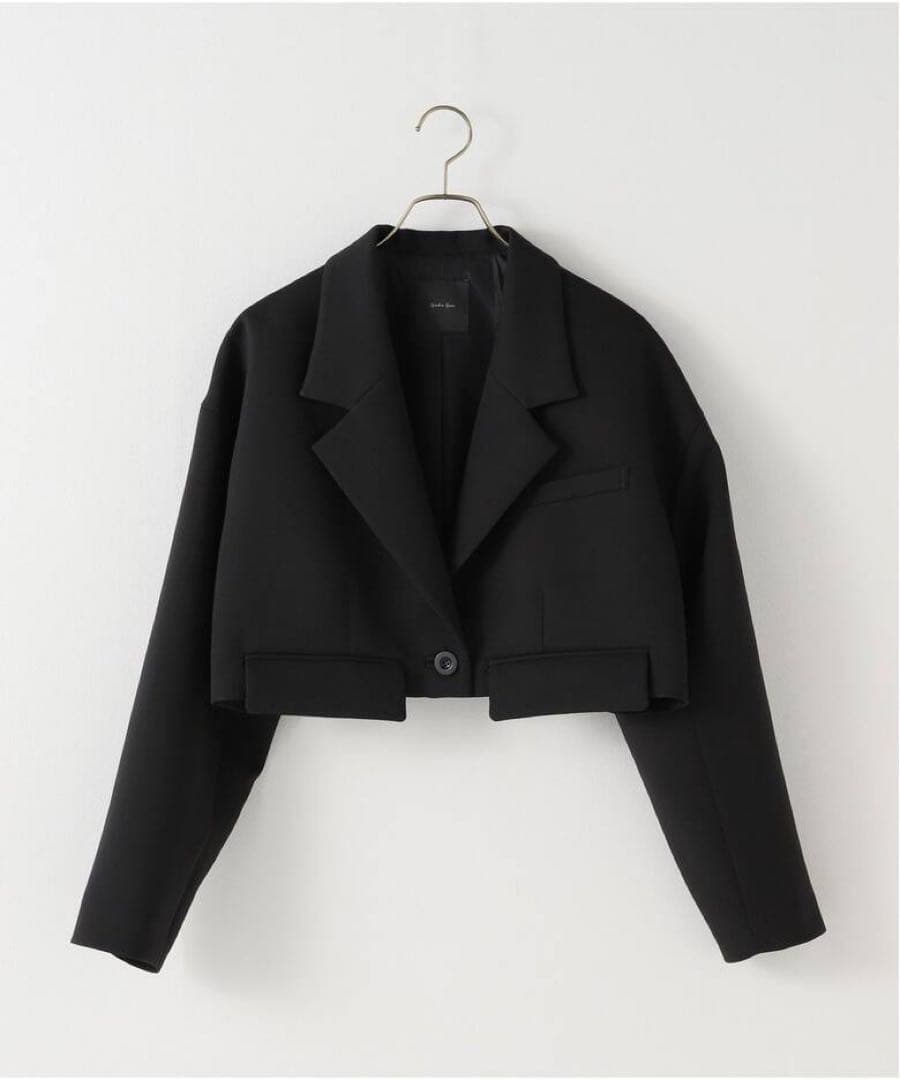 Spick and Span トリプルクロスショートジャケット　ブラック