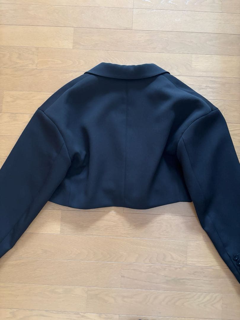 Spick and Span トリプルクロスショートジャケット　ブラック