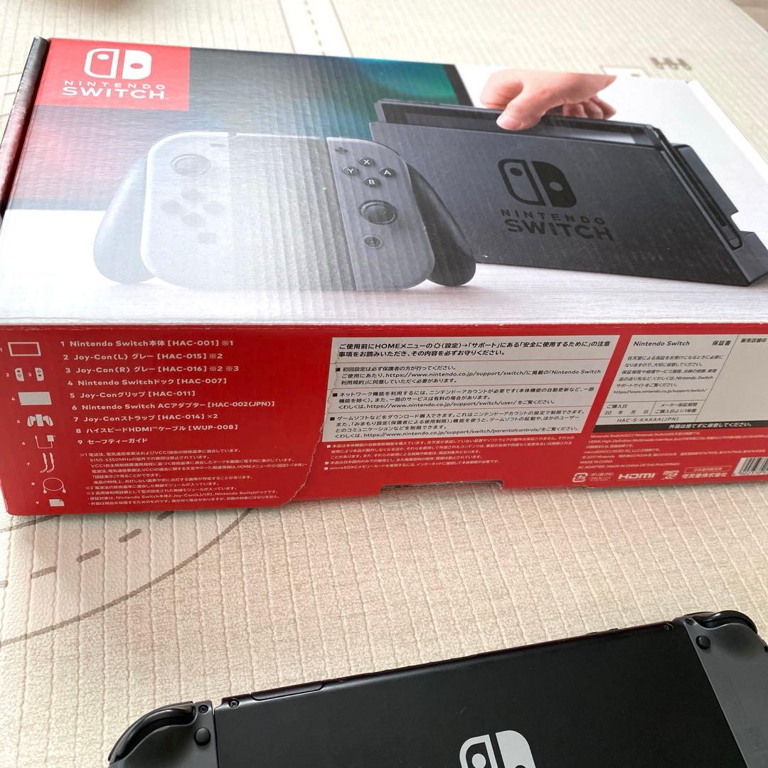 Nintendo switch 本体 セット グレー