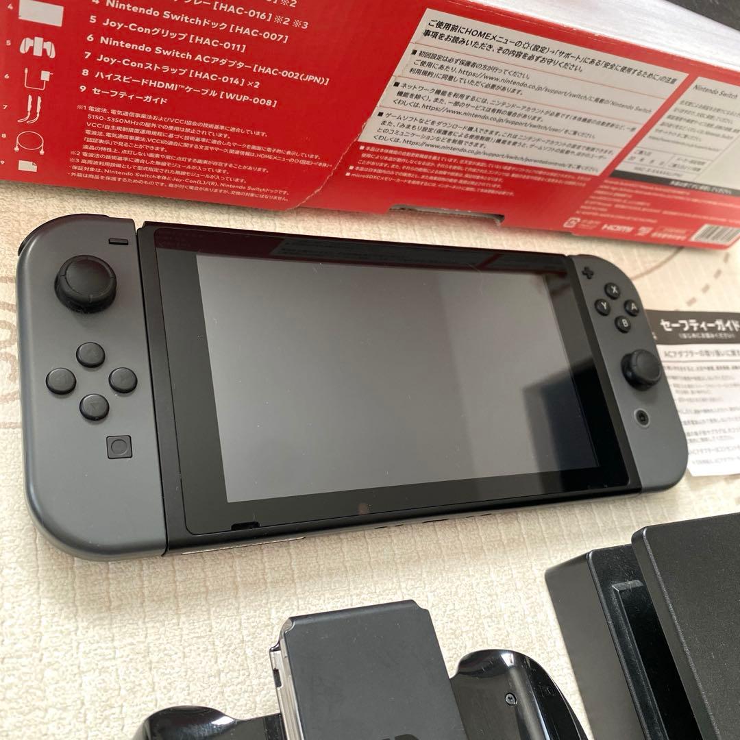 Nintendo switch 本体 セット グレー