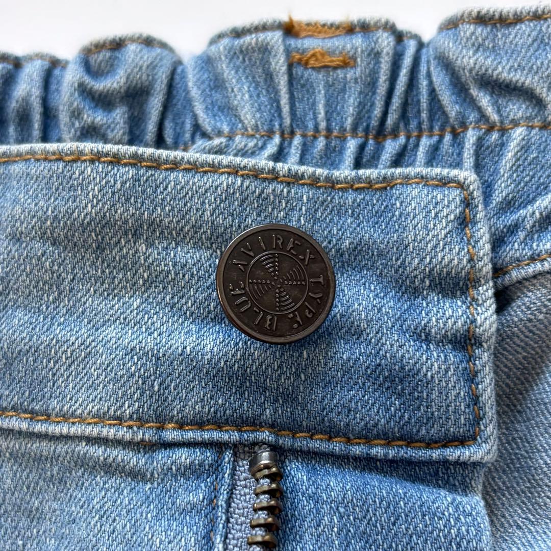 ラ*ん様 新品 AVIREX アヴィレックス ワイドデニムパンツ Mサイズ ジー