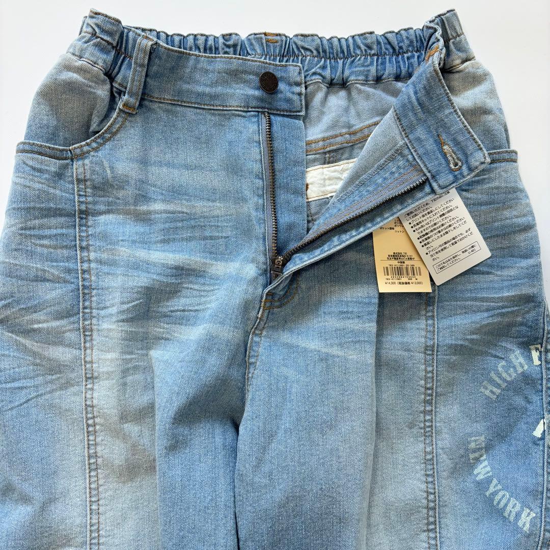 ラ*ん様 新品 AVIREX アヴィレックス ワイドデニムパンツ Mサイズ ジー