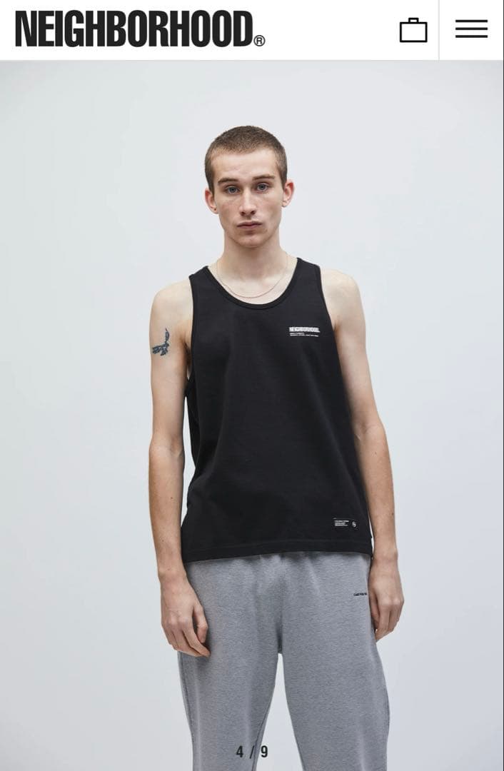 NEIGHBORHOOD CLASSIC TANK TOP BLACK Lサイズ