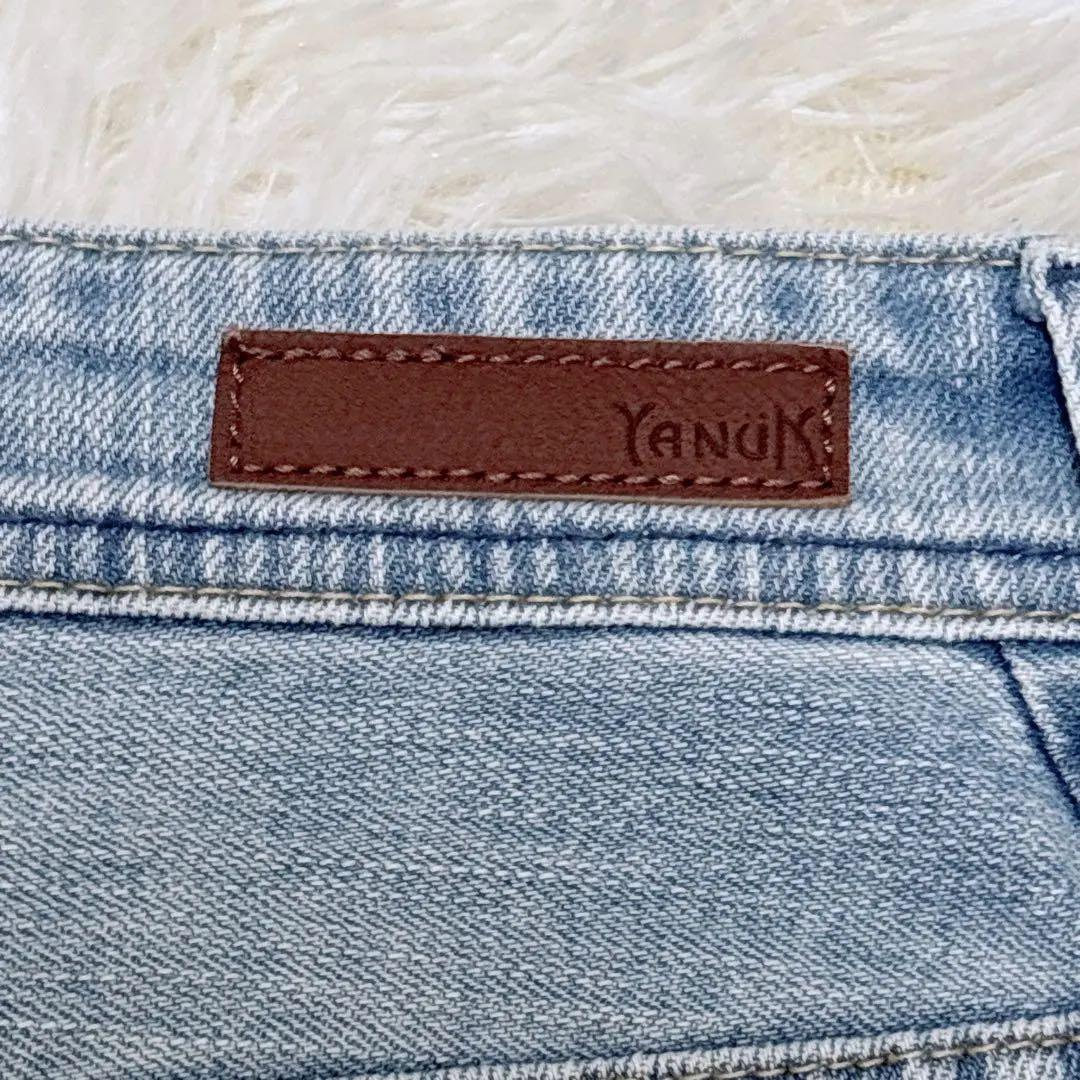 YANUK ヤヌーク JOAN ルーズストレートデニム　25