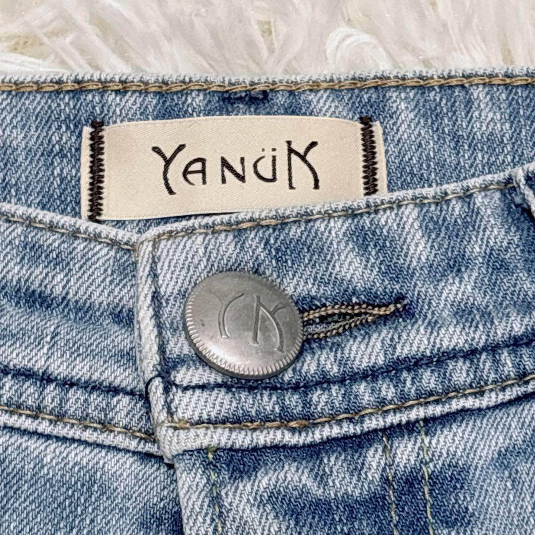 YANUK ヤヌーク JOAN ルーズストレートデニム　25