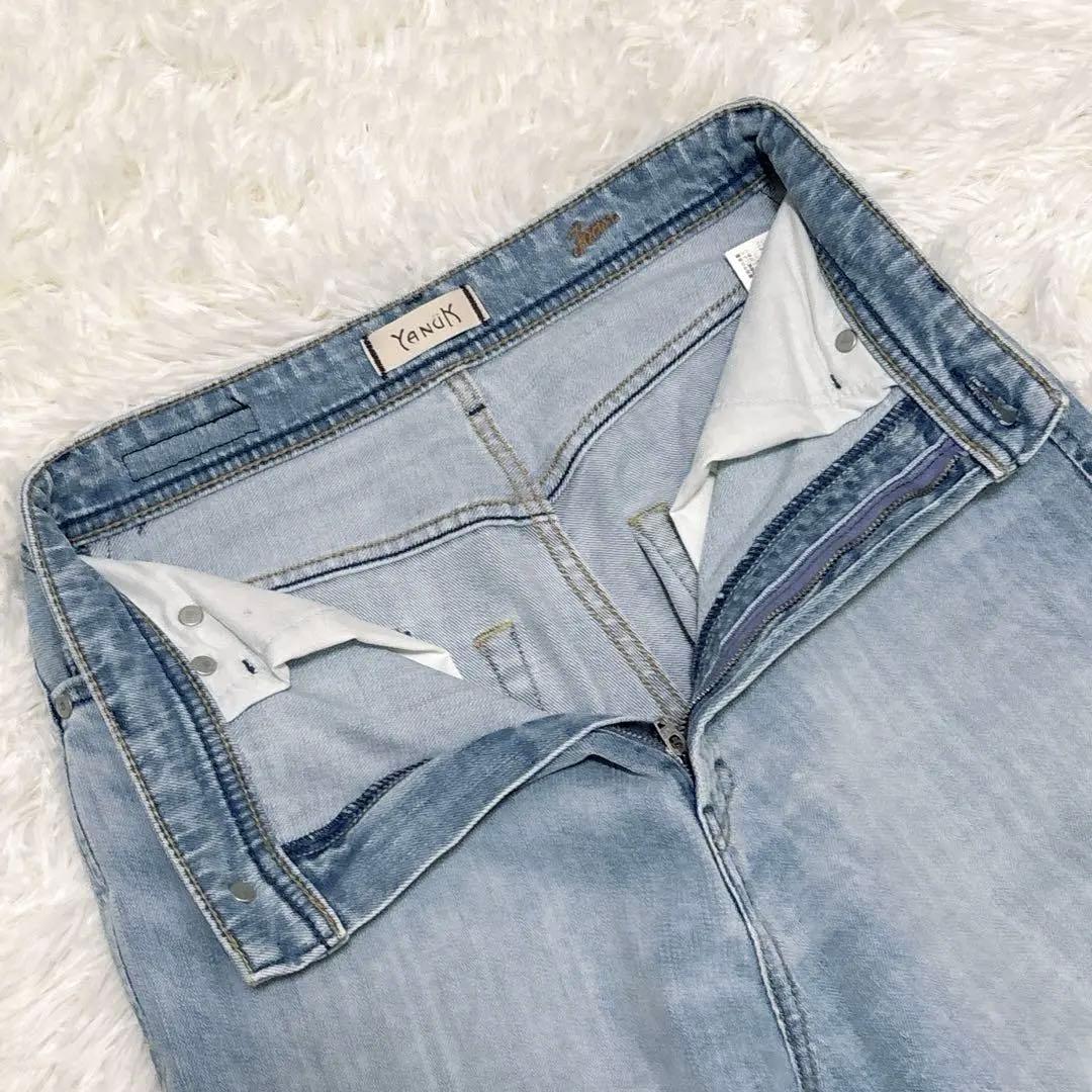YANUK ヤヌーク JOAN ルーズストレートデニム　25