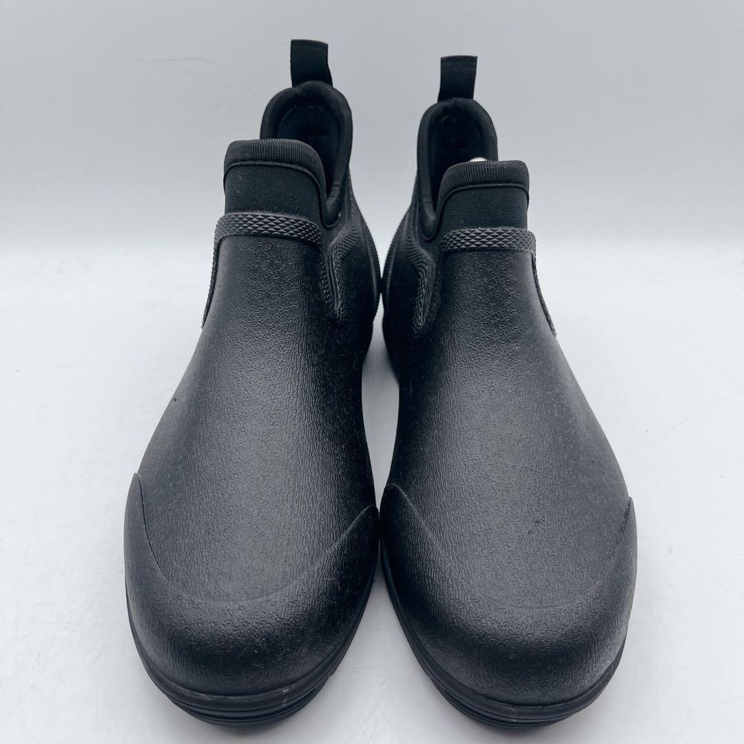 極美品✨AIGLE エーグル ラバーブーツ 防水 長靴 ショート丈 晴雨兼用 黒
