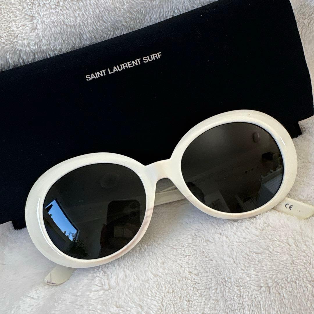 SAINT LAURENT SURF サンローラン ホワイト サングラス
