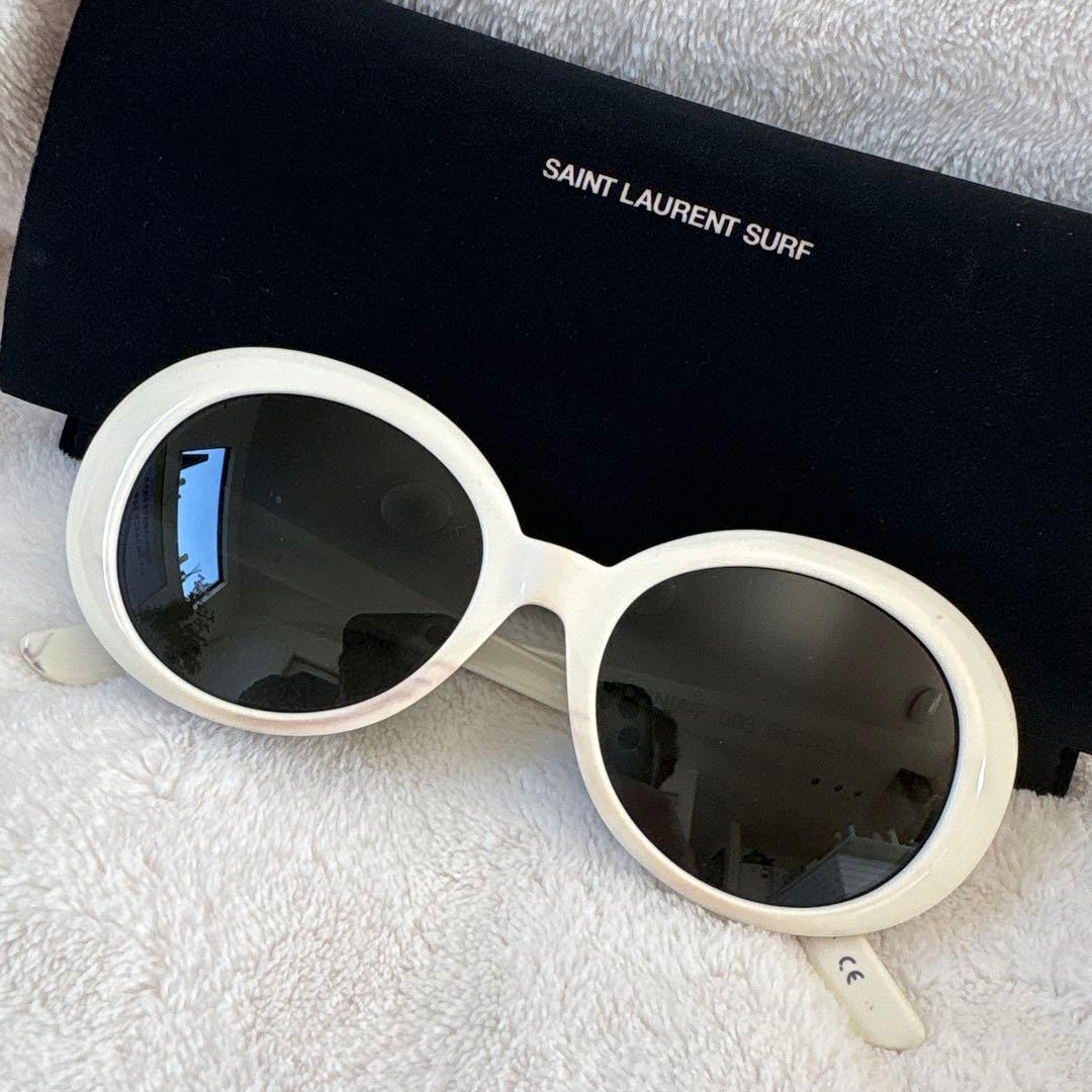 SAINT LAURENT SURF サンローラン ホワイト サングラス