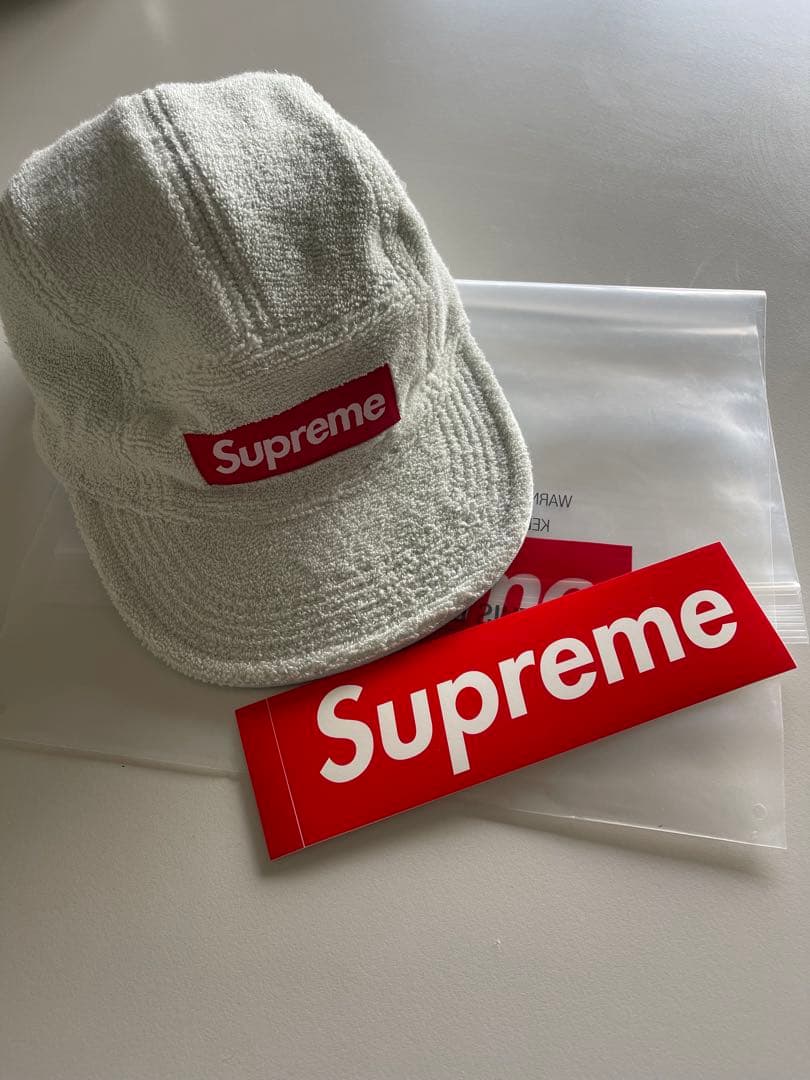 Supreme キャップ ミント ホワイト