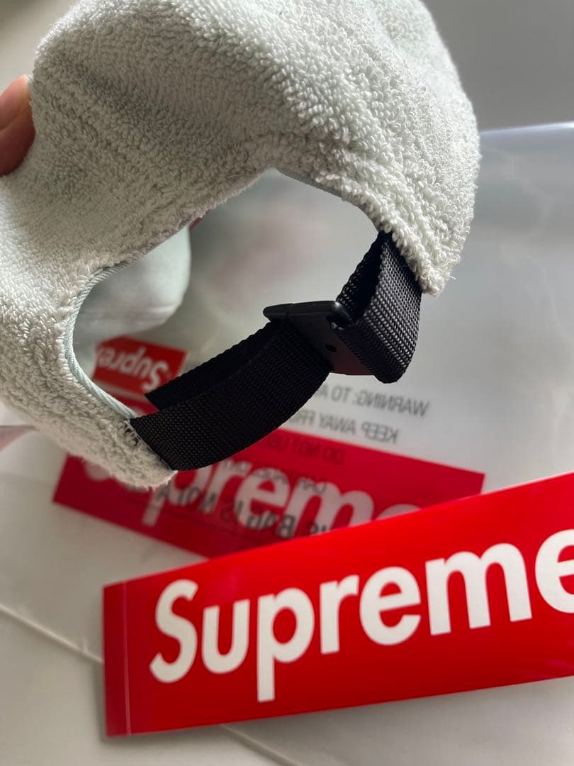 Supreme キャップ ミント ホワイト