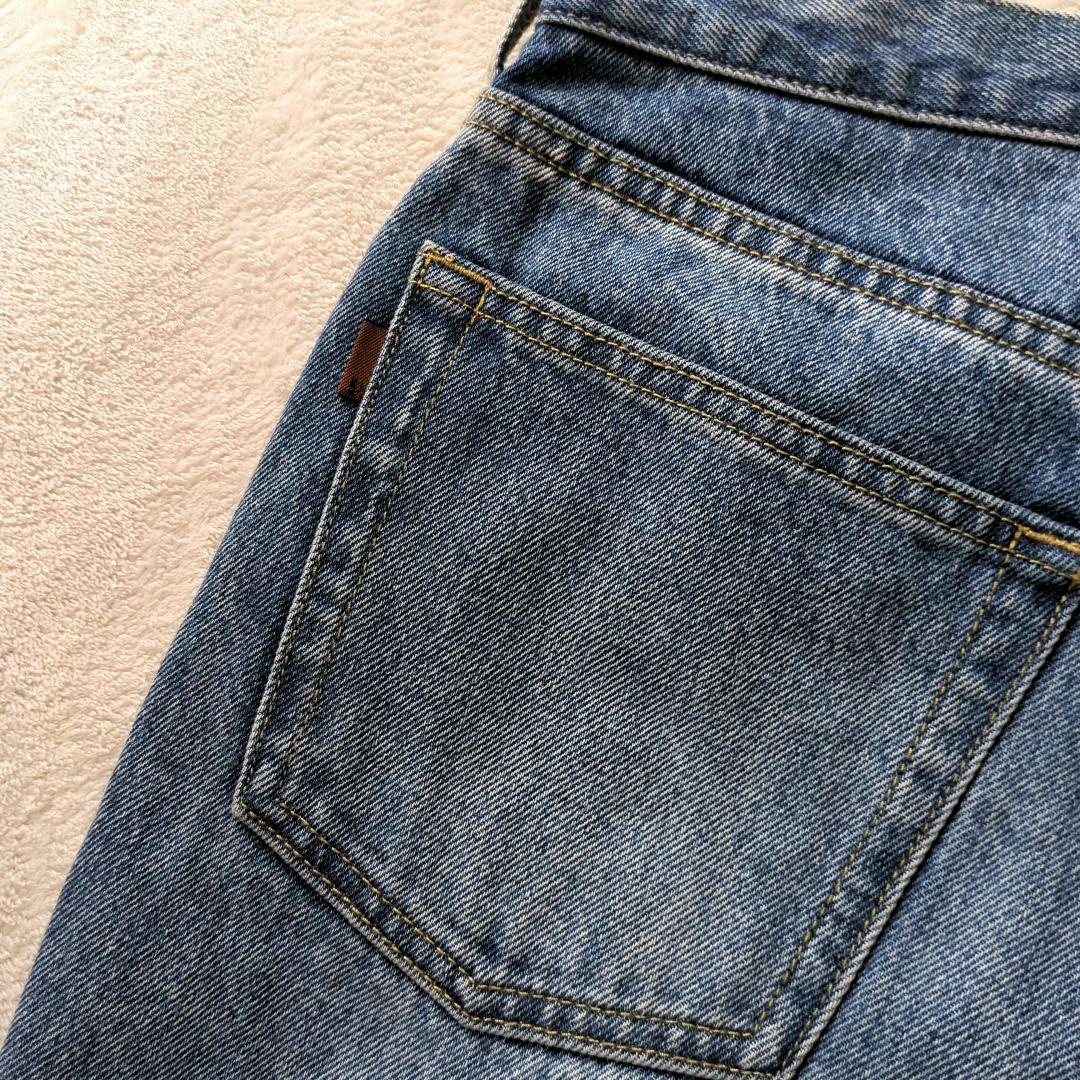 スピックアンドスパン 51/2 ハイウエスト カーブデニムパンツ27