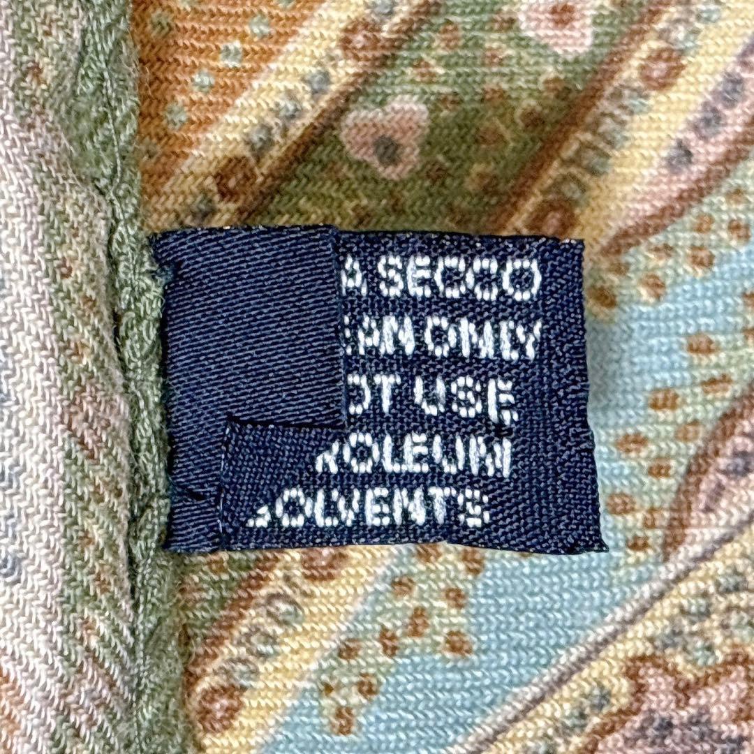 ETRO エトロ ペイズリー　ストール ウール混シルク 大判スカーフ　イタリア製