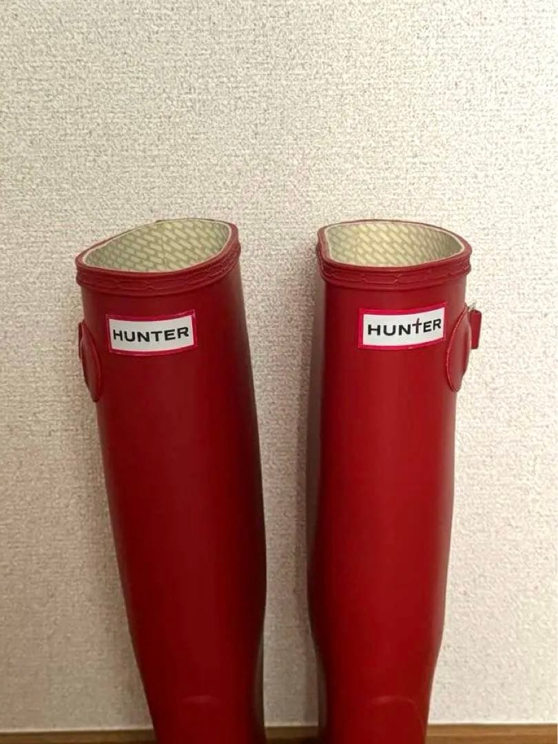 HUNTER ハンター レインブーツ ロング 長靴 オリジナルトール 赤
