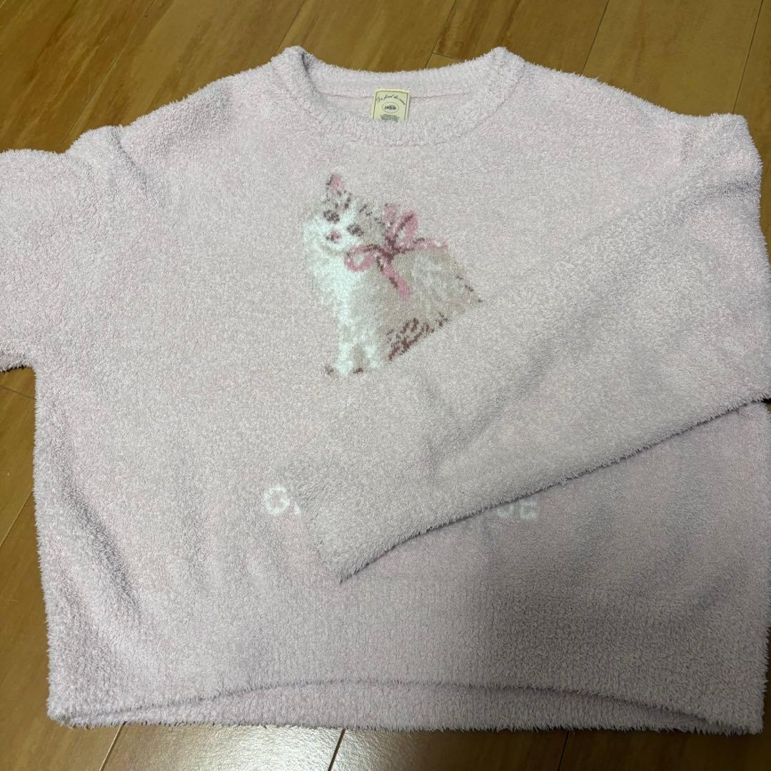 ベビモコ　CAT ジャガード　プルオーバー　ロングパンツ