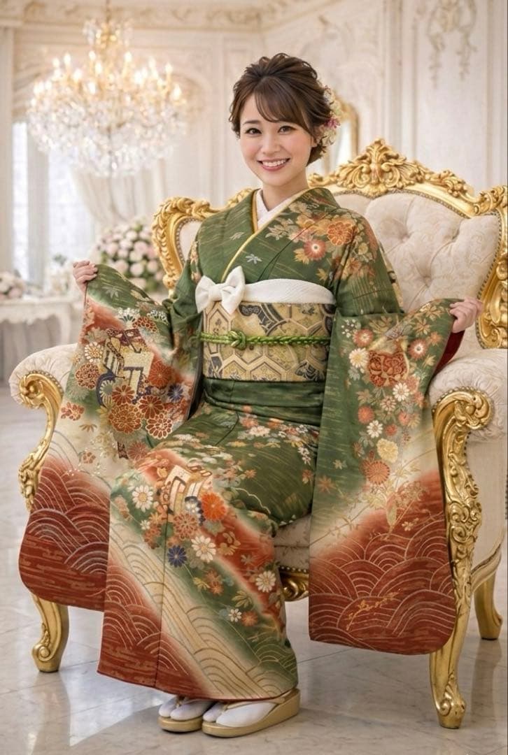 振袖のみ✨　長襦袢セット、フルセット変更可能✨
