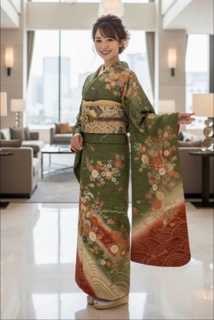 振袖のみ✨　長襦袢セット、フルセット変更可能✨