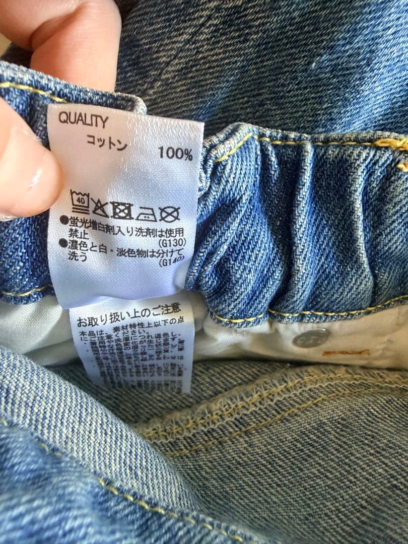 週末限定リボン付きワイドレッグ大人気のデニム 可愛いRODEO CROWNS新品