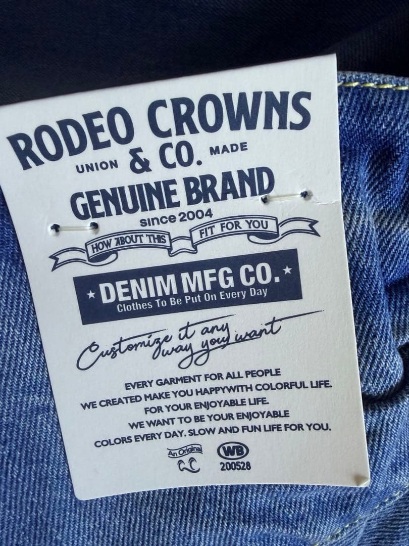 週末限定リボン付きワイドレッグ大人気のデニム 可愛いRODEO CROWNS新品