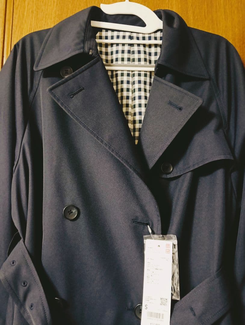 UNIQLO トレンチコート ネイビー Sサイズ