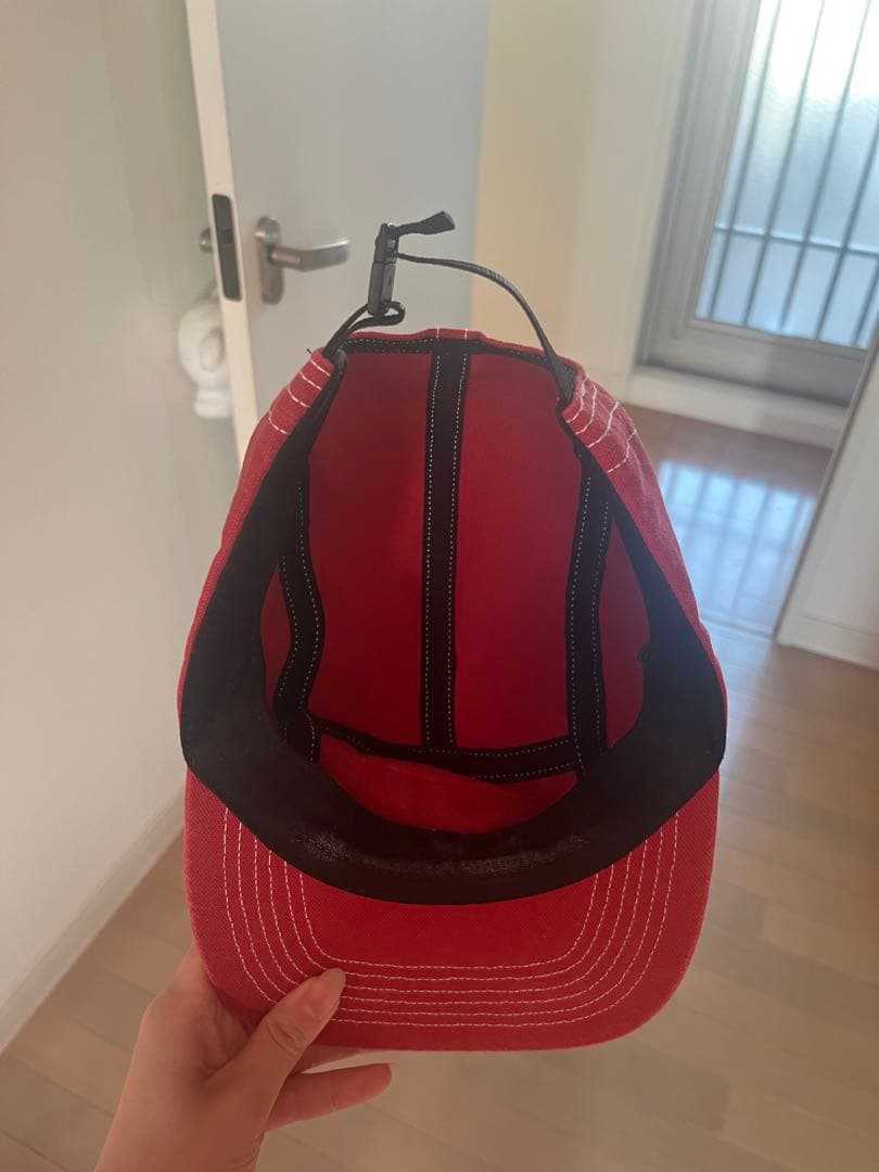 Supreme レッド キャップ 調整可能