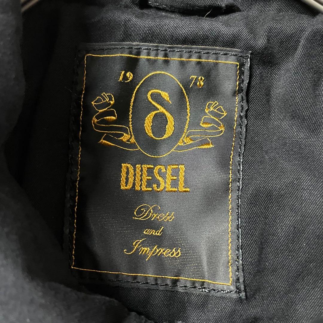 DIESEL ♡ 美品 ビーズ装飾 ミリタリージャケット ブラック（実寸M相当）