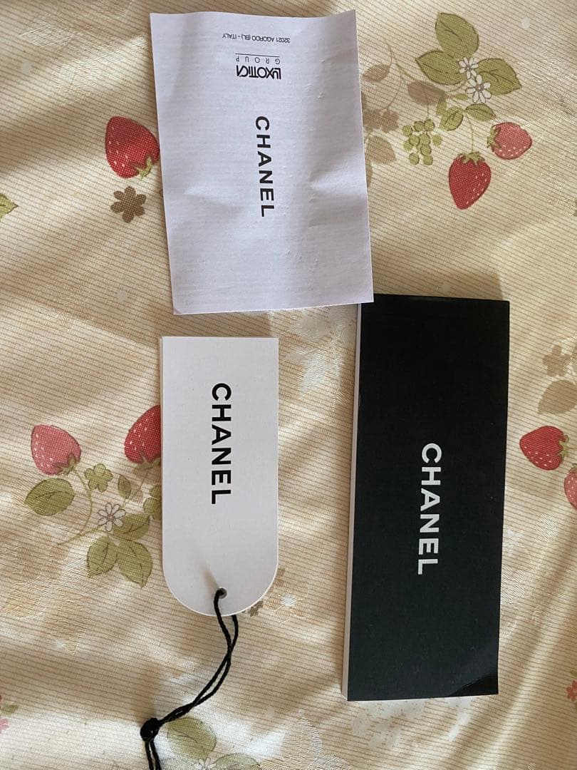 【Mii】CHANEL ブラック サングラス ゴールドチェーン