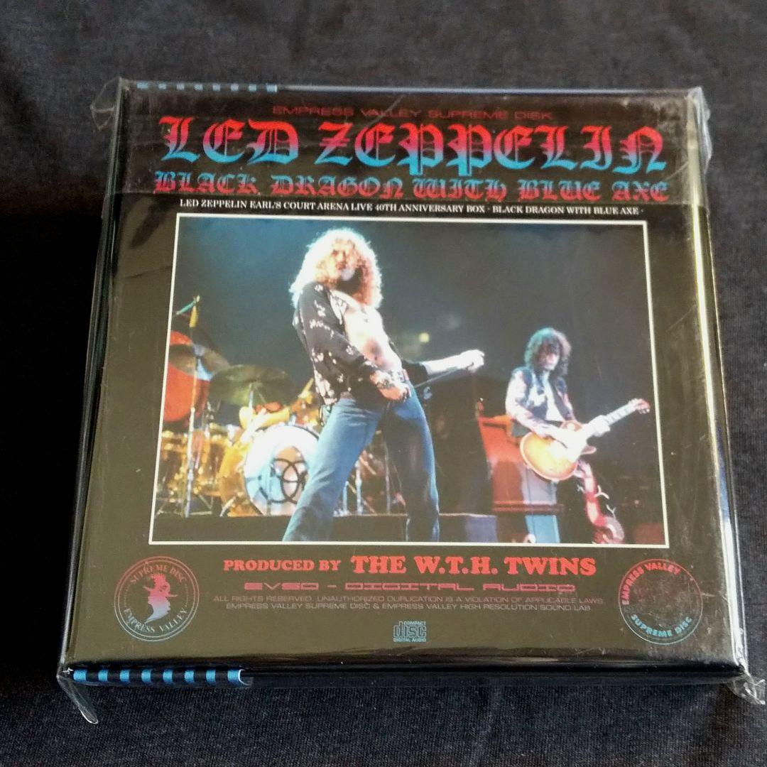 洋楽 Led Zeppelin Black Dragon With Blue Axe