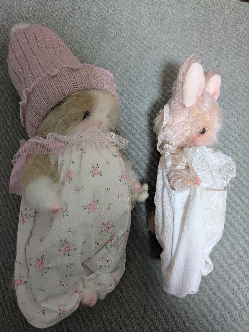 ハンドメイド 作家 ぬいぐるみ ドール 猫 うさぎ おめかし