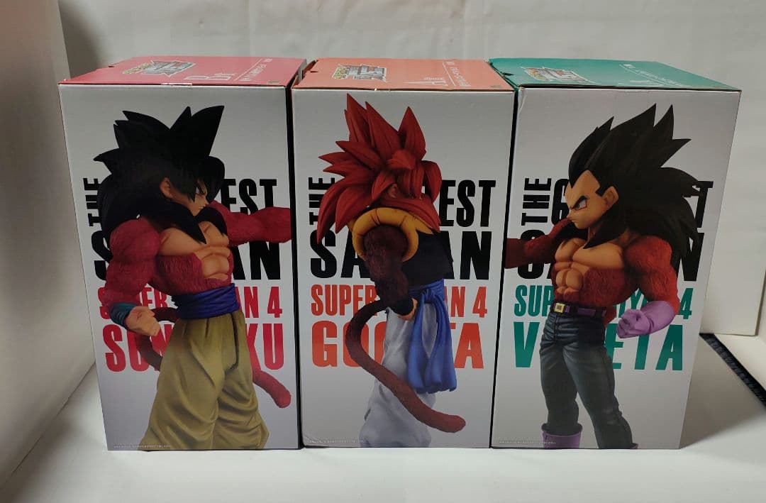 一番くじドラゴンボール　超サイヤ人4ゴジータフィギュア　孫悟空＆ベジータセット