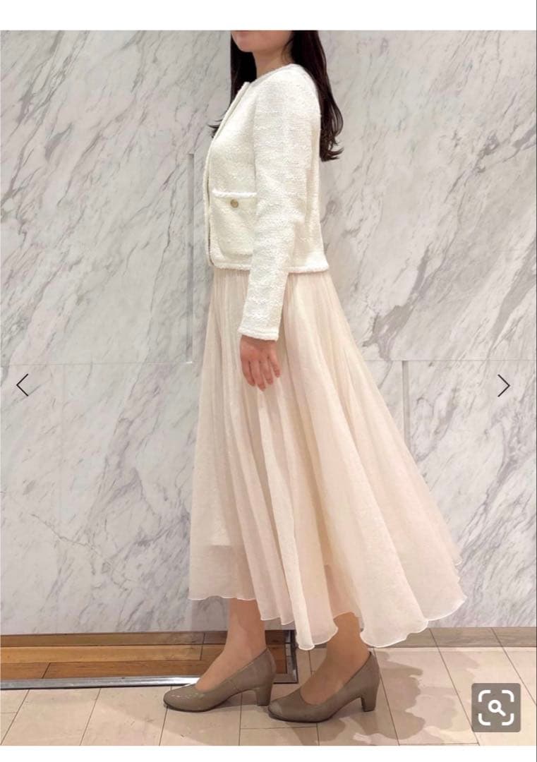 【新品】ANAYI ペーパーシャギーモール ジャケット カーディガン