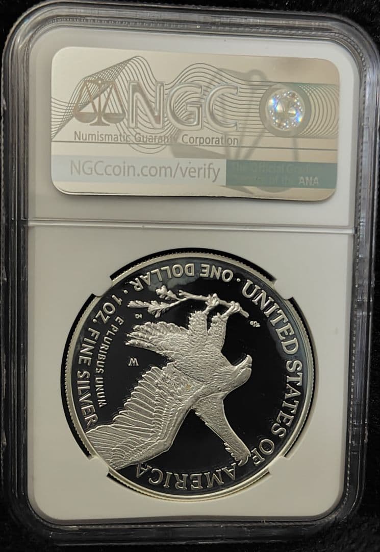 初日発行 最高鑑定 2022年 アメリカ イーグル 銀貨 NGC PF70 UC