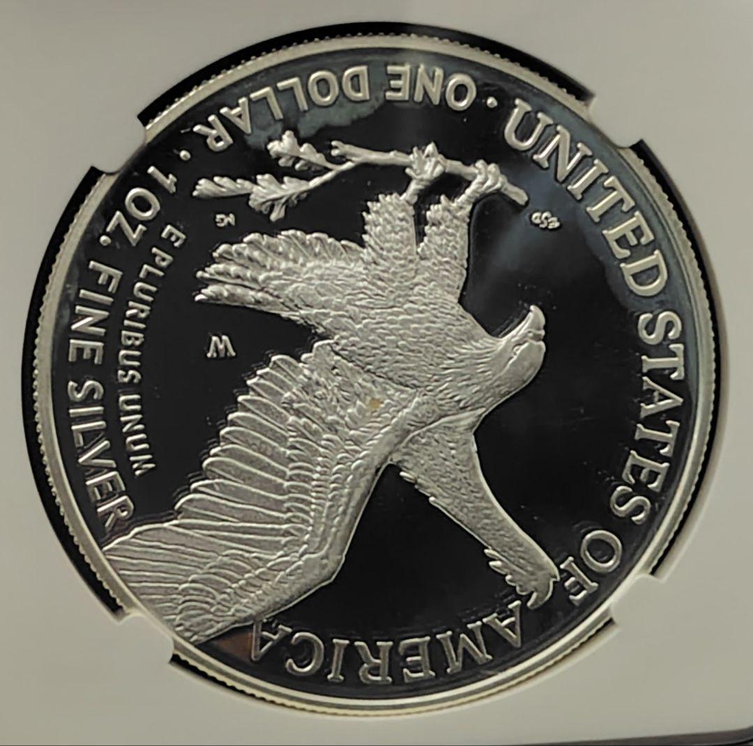 初日発行 最高鑑定 2022年 アメリカ イーグル 銀貨 NGC PF70 UC