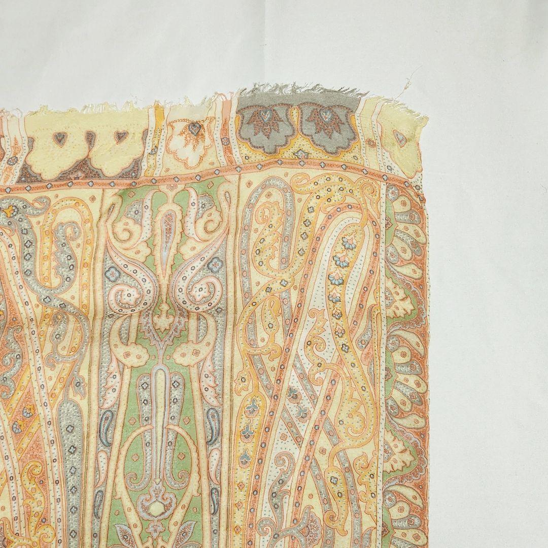 ★ETRO★ ストール シフォン ペイズリー柄 シルク オレンジ.