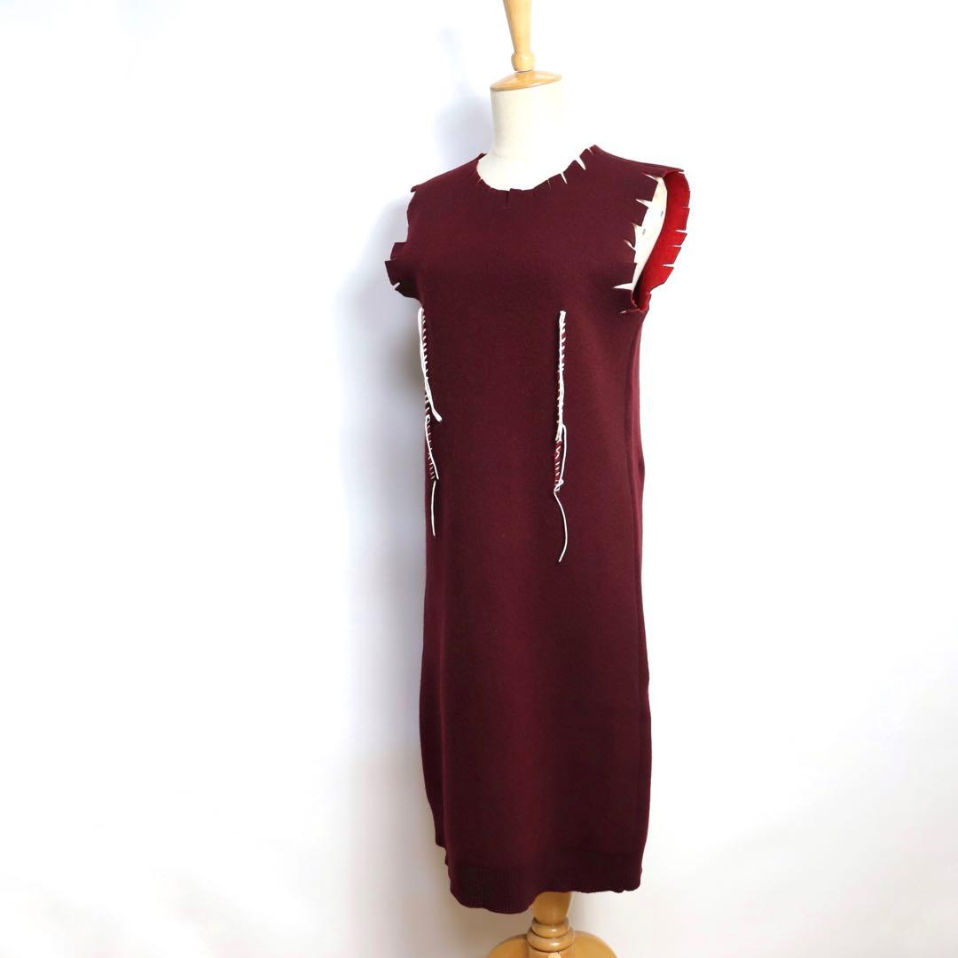 マルタンマルジェラ　MARGIELA ウール　デザイン　ワンピース　ドレスニット