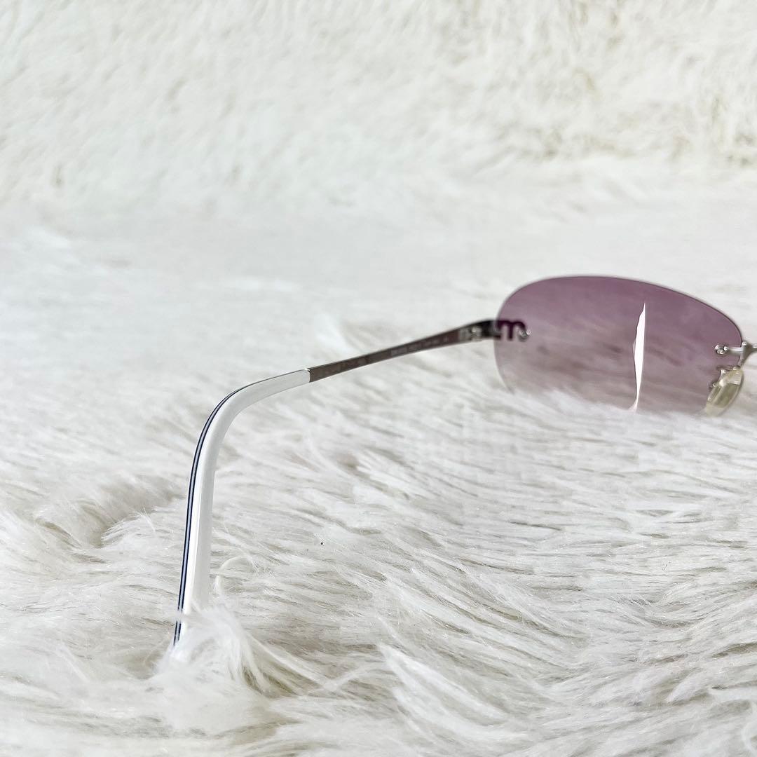 美品　miu miu　サングラス　SMU63G　パープルレンズ　シルバーテンプル